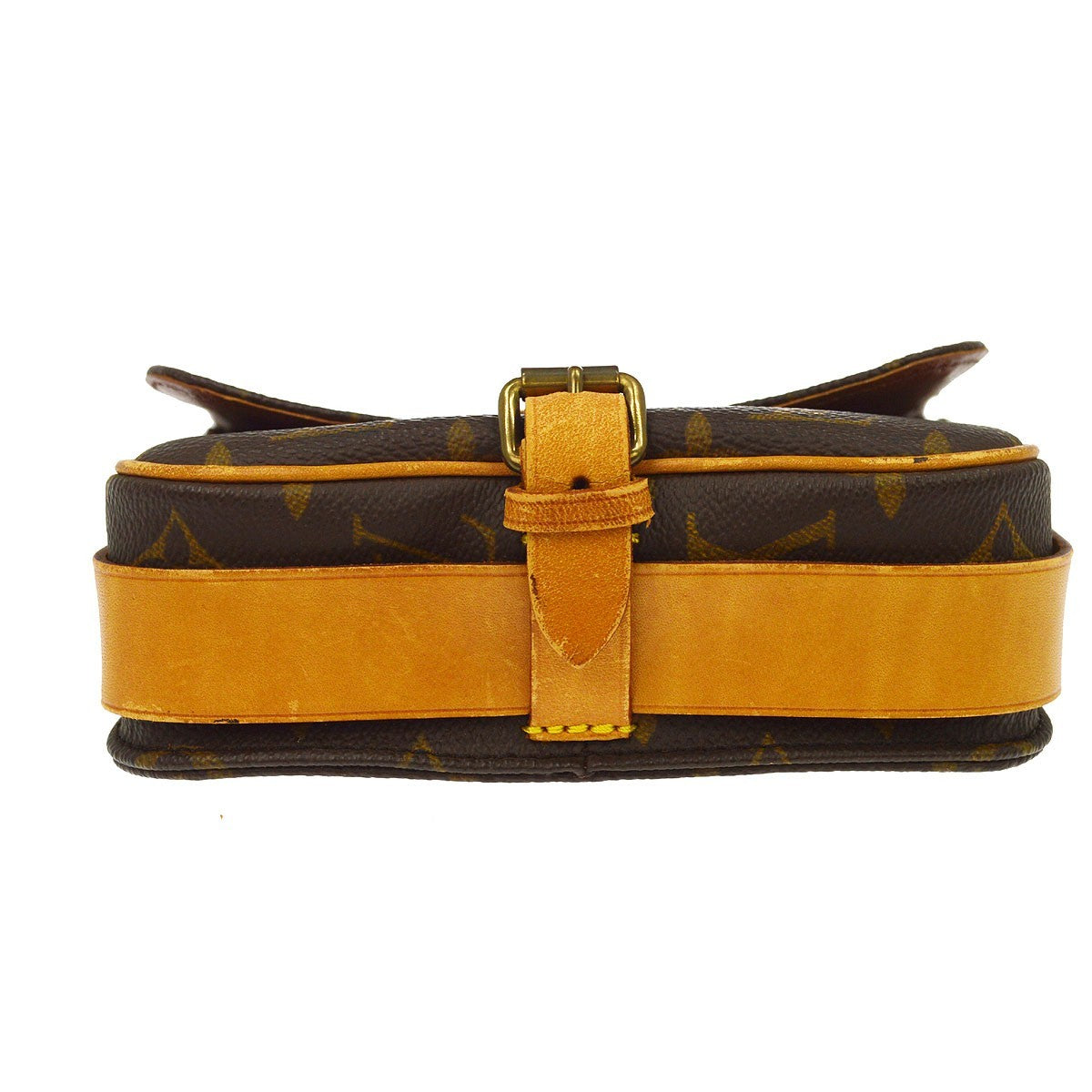 Louis Vuitton Cartouchiere Monogram Canvas Brown Canvas Handbag (Pre-Owned)