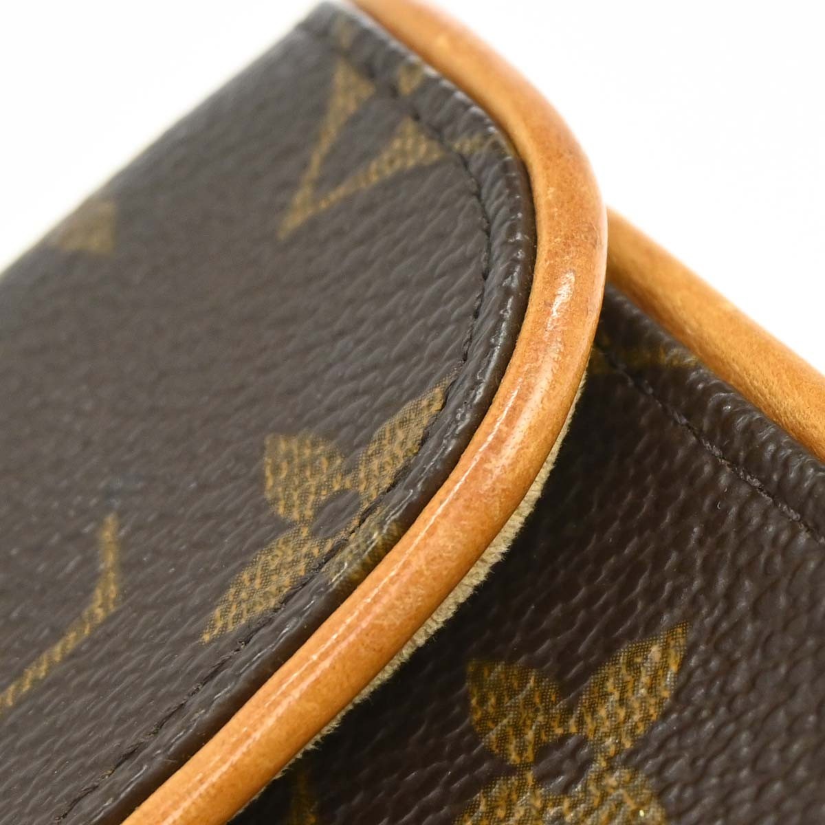Louis Vuitton Florentine Waist Monogram Canvas Brown Canvas Clutche & Pouche Bag (Pre-Owned)