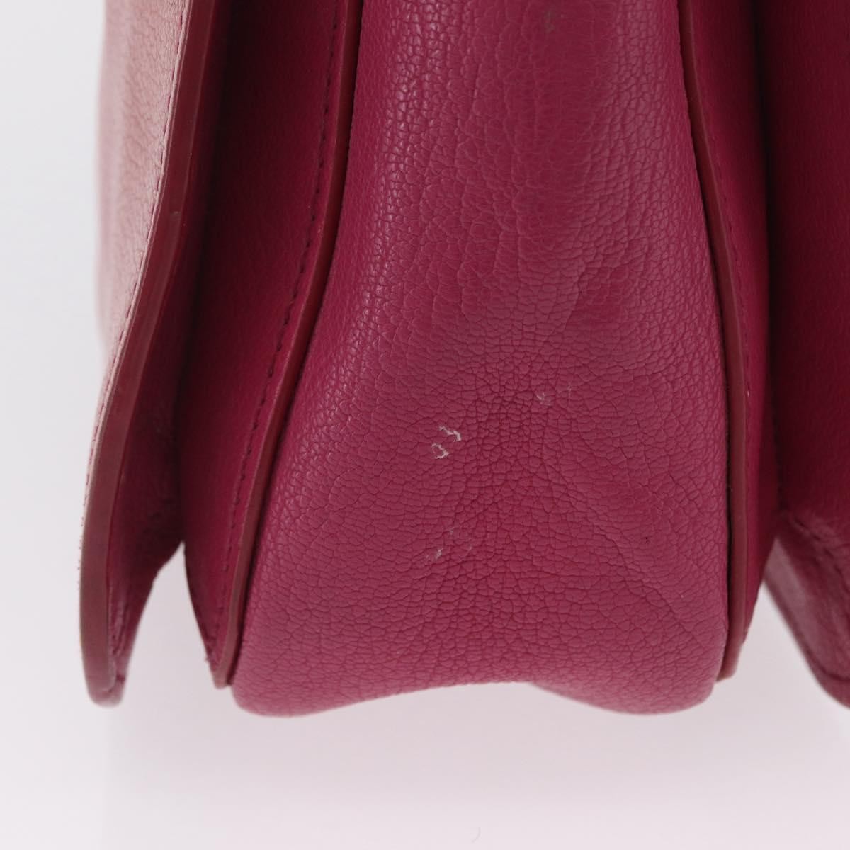 Miu Miu Madras Convertible Lock Leather Pink Leather Tote Bag Bag (Pre-Owned)