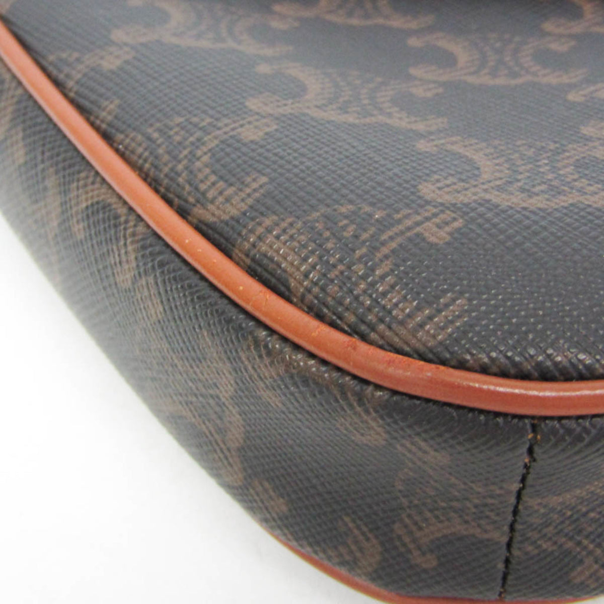 Celine Triangle Triomphe Coated Canvas Brown Canvas Crossbody Bag Bag (Pre-Owned)