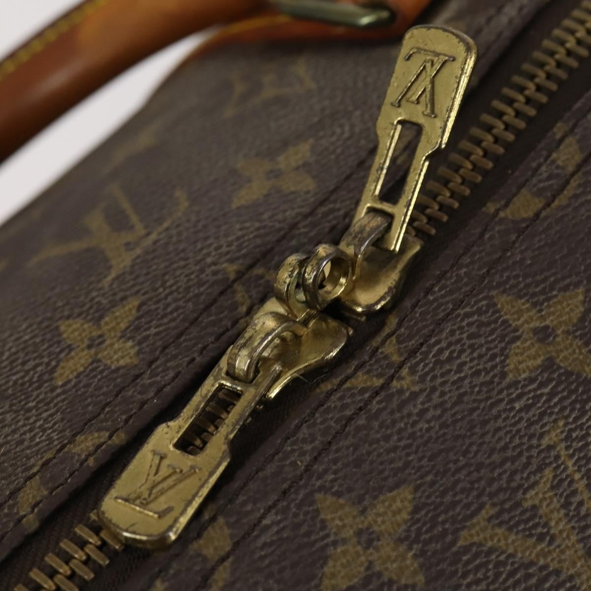Louis Vuitton Keepall Monogram Canvas Brown Canvas Travel Bag Bag (Pre-Owned)