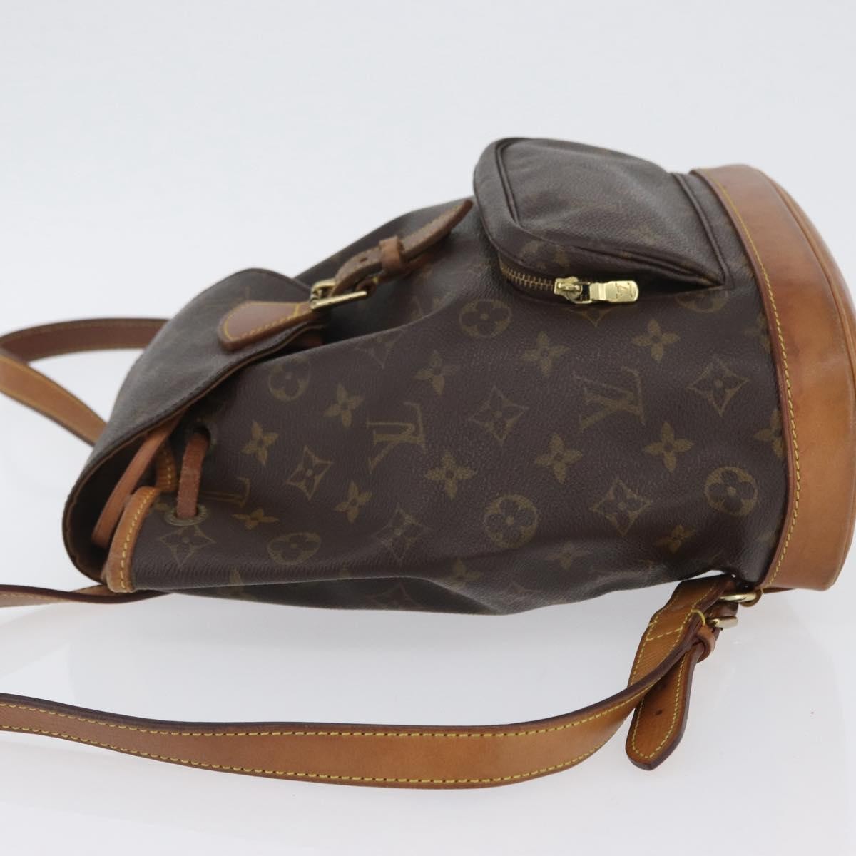Louis Vuitton Vintage Montsouris Monogram Canvas Brown Canvas Backpack Bag (Pre-Owned)