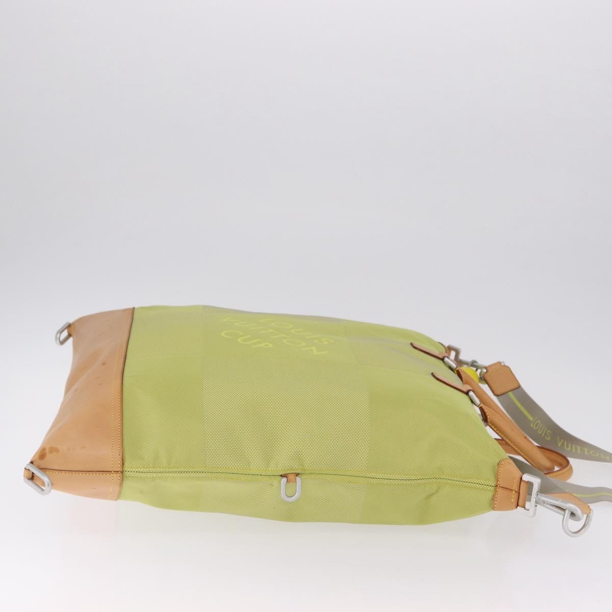 Louis Vuitton Cougar Damier Geant Canvas Yellow Canvas Handbag (Pre-Owned)