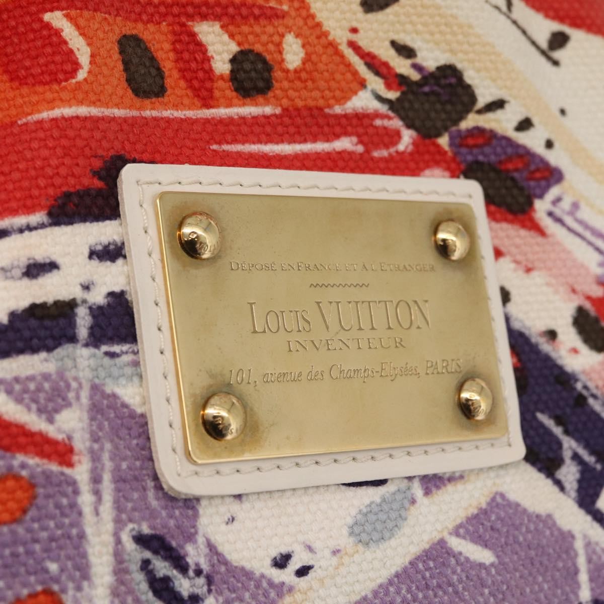 Louis Vuitton Galliera Riviera Cruise Canvas Purple Canvas Handbag (Pre-Owned)