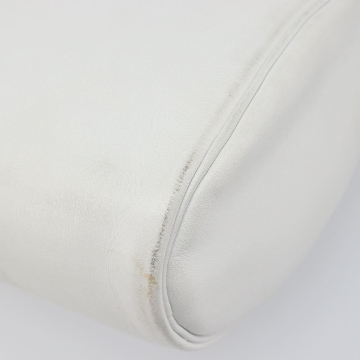 Christian Dior Shoulder Leather White Leather Shoulder Bag Bag (Pre-Owned)