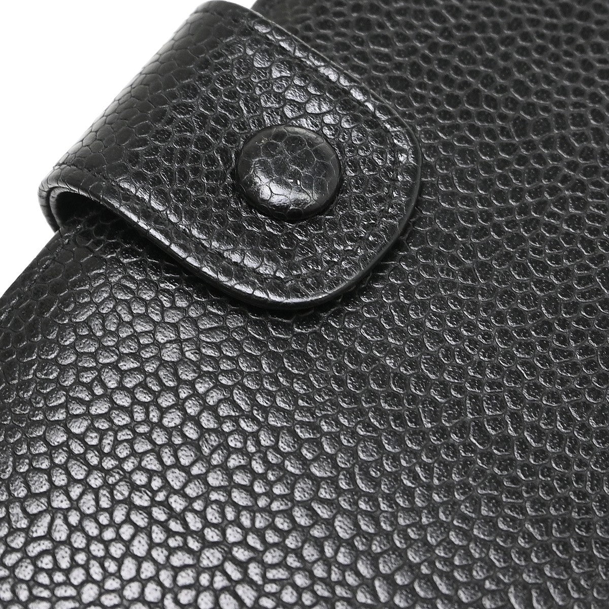 Chanel Timeless Cc French Caviar Black Leather Wallets Accessory (Pre-Owned)