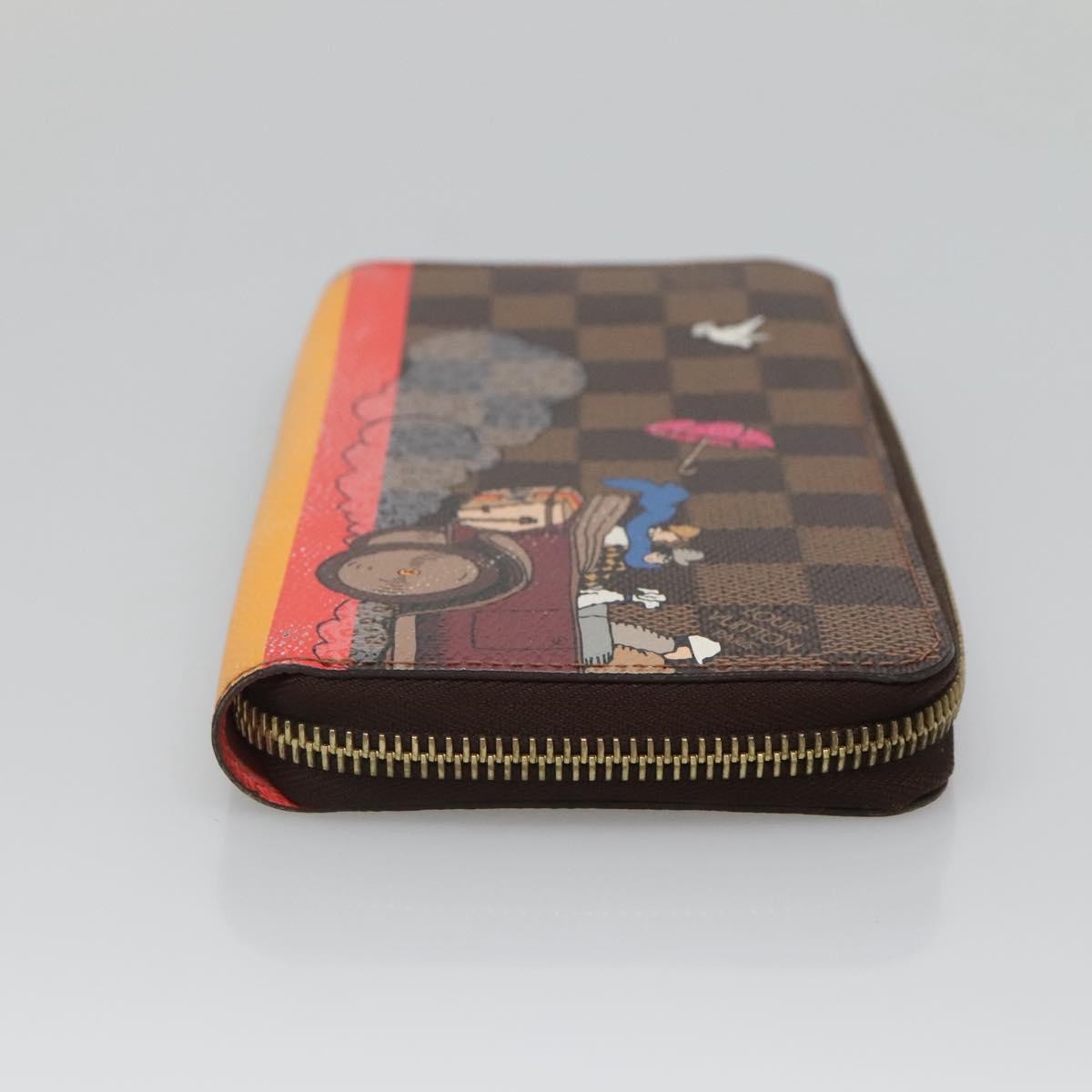 Louis Vuitton Zippy Wallet Nm Monogram Canvas Brown Canvas Wallets Accessory (Pre-Owned)