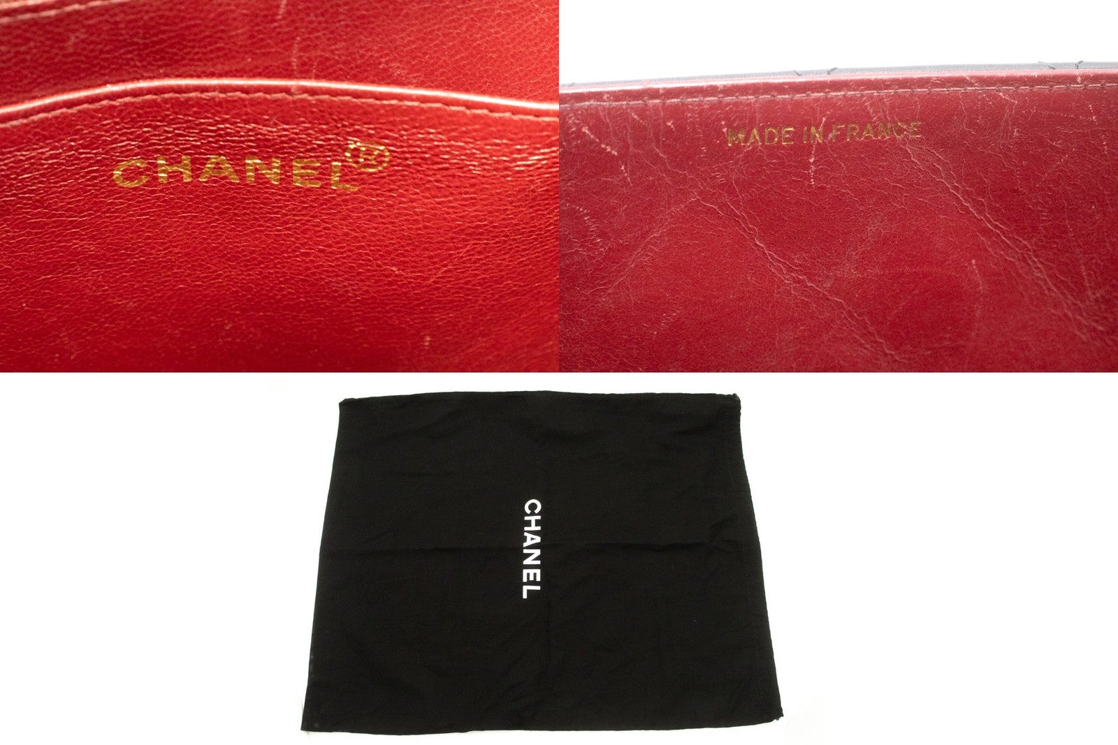 Chanel Classic Flap Lambskin Black Leather Crossbody Bag Bag (Pre-Owned)