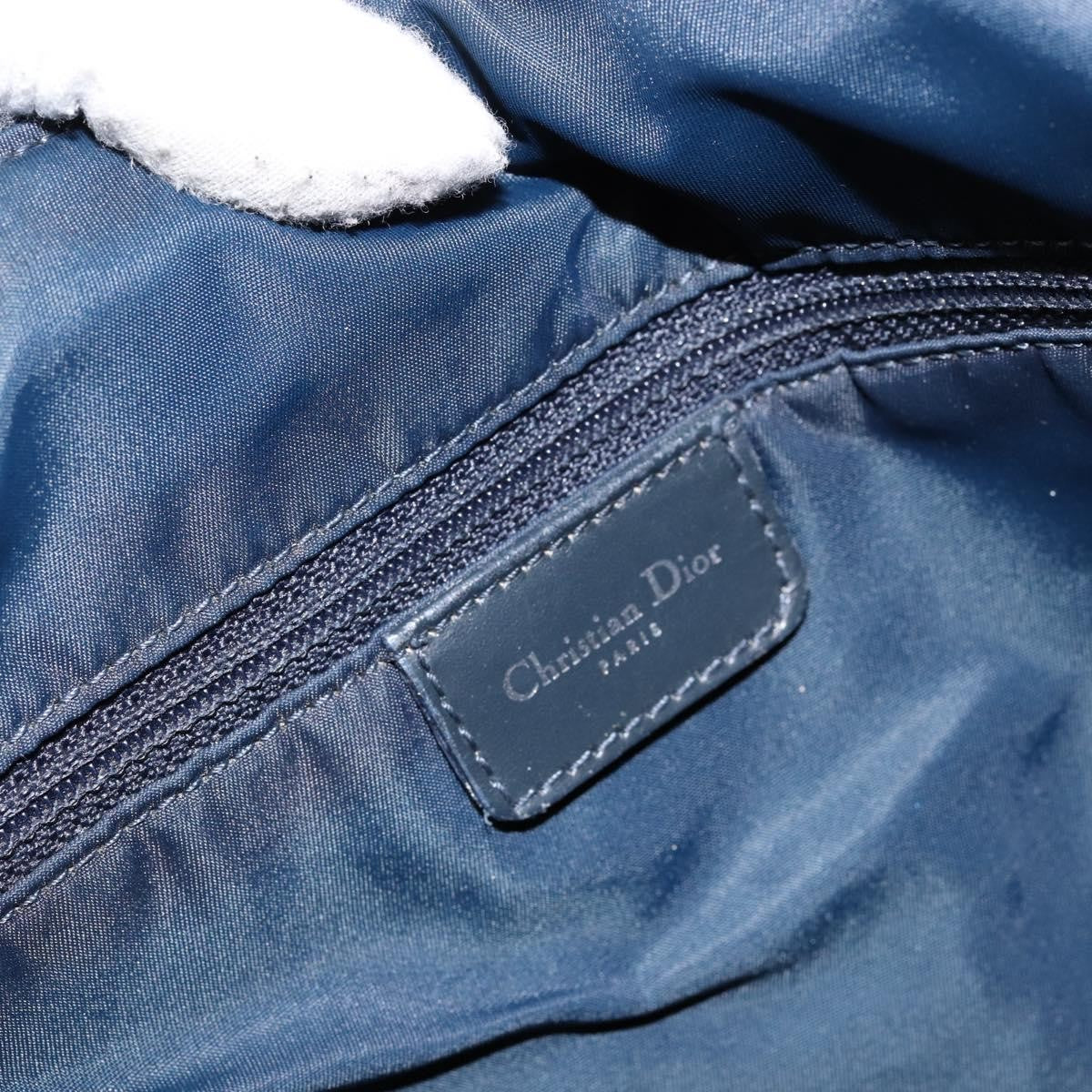 Christian Dior Vintage Trotter Canvas Navy Canvas Shoulder Bag Bag (Pre-Owned)