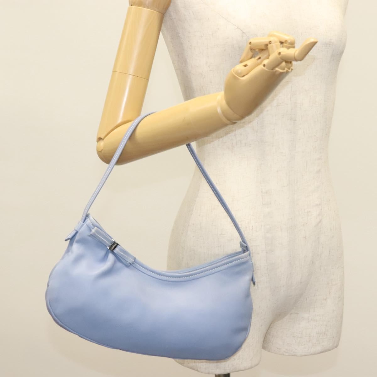 Salvatore Ferragamo Vala Leather Blue Leather Shoulder Bag Bag (Pre-Owned)