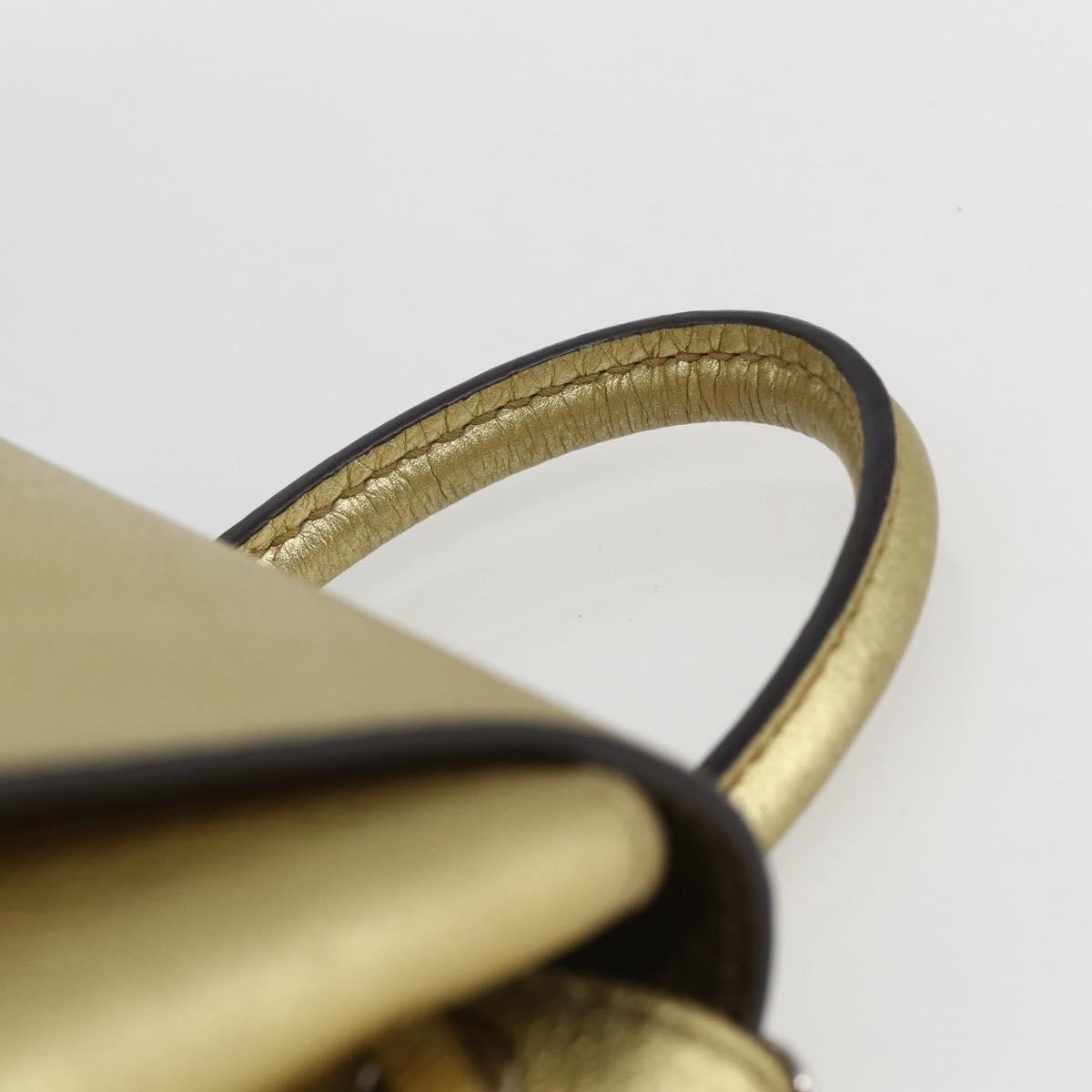Louis Vuitton Lockme Leather Gold Leather Backpack Bag (Pre-Owned)