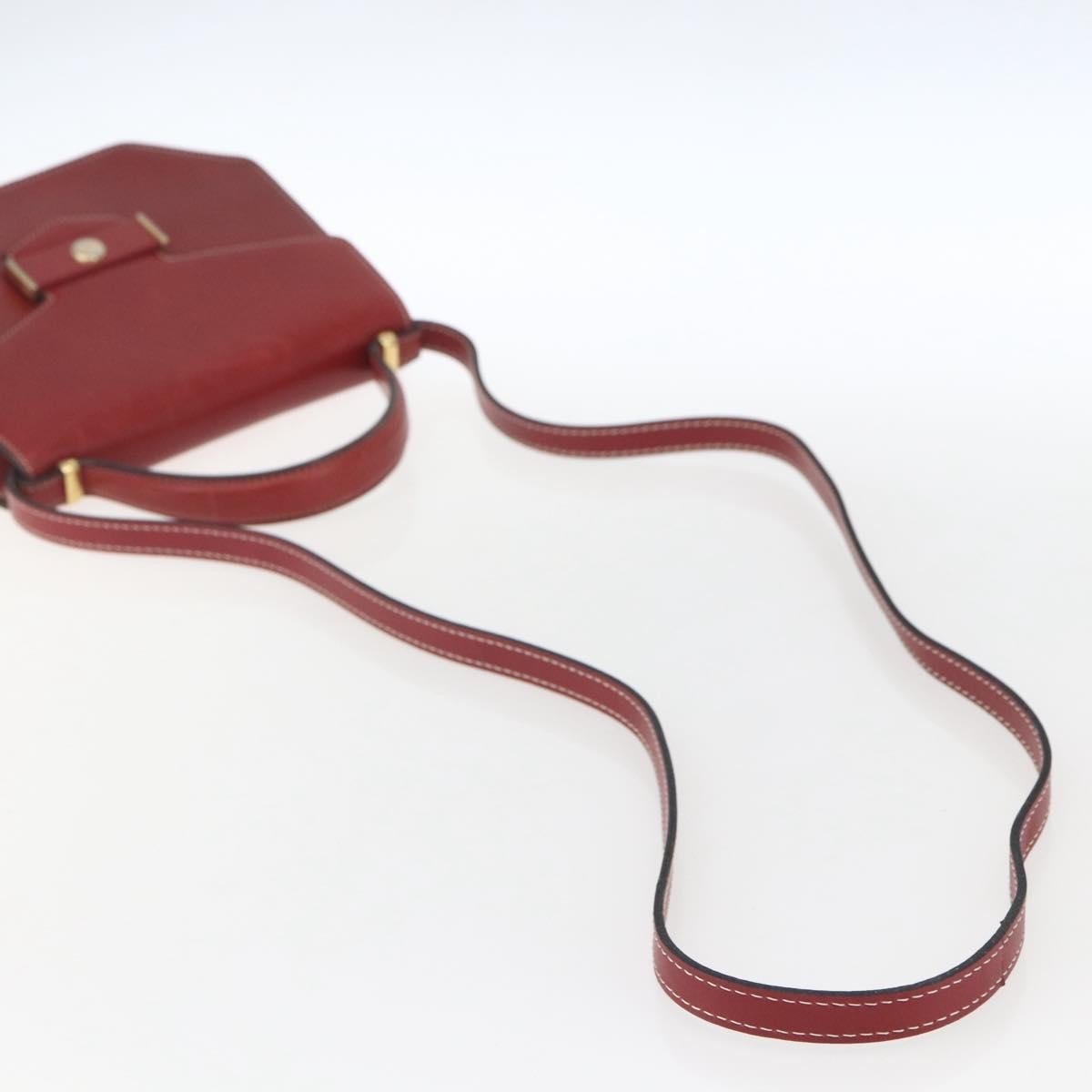 Christian Dior Vintage Leather Red Leather Handbag (Pre-Owned)