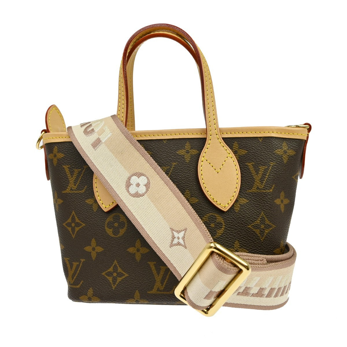 Louis Vuitton Neverfull Nm Monogram Canvas Brown Canvas Tote Bag Bag (Pre-Owned)