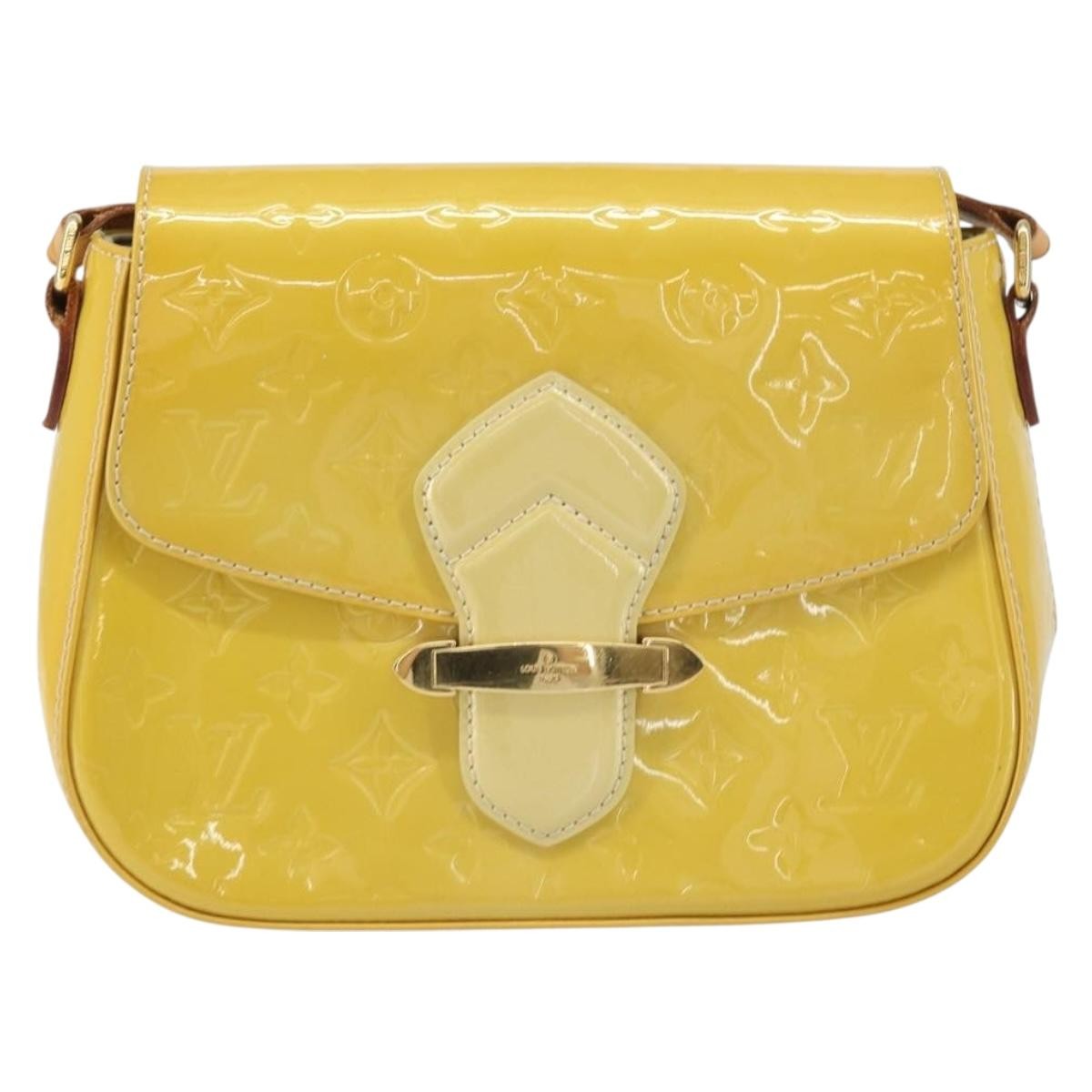 Louis Vuitton Bellflower Monogram Vernis Brown Patent_Leather Handbag (Pre-Owned)