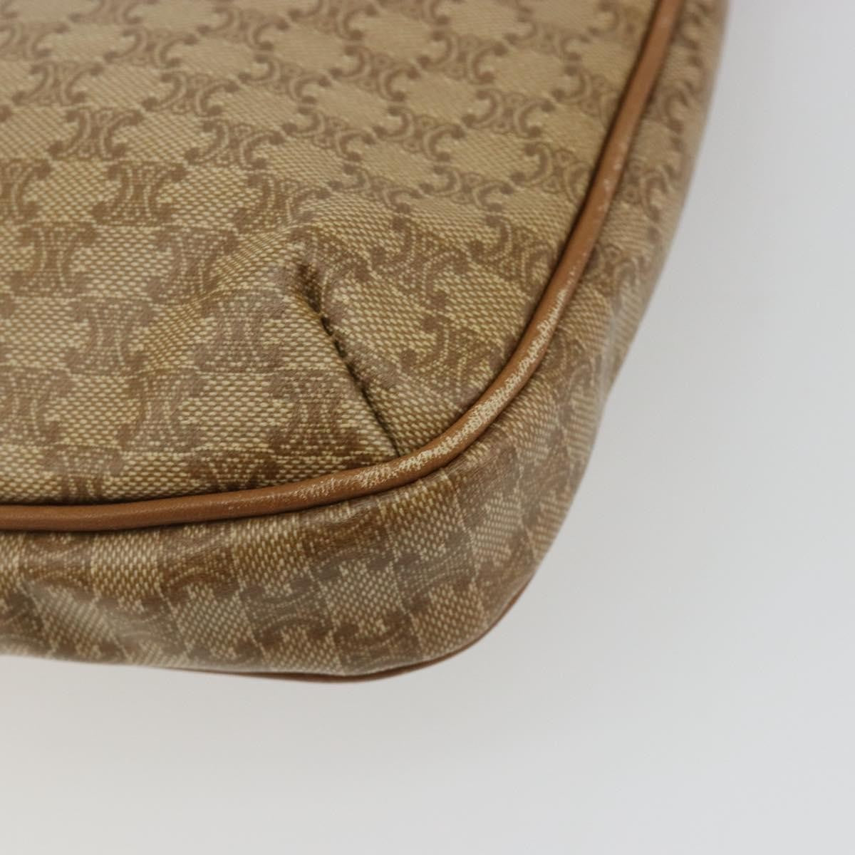 Celine Vintage Macadam Canvas Beige Pvc Shoulder Bag Bag (Pre-Owned)