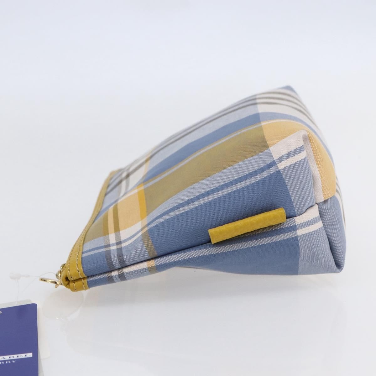 Burberry Nova Check Pochette Canvas Blue Canvas Clutche & Pouche Bag (Pre-Owned)