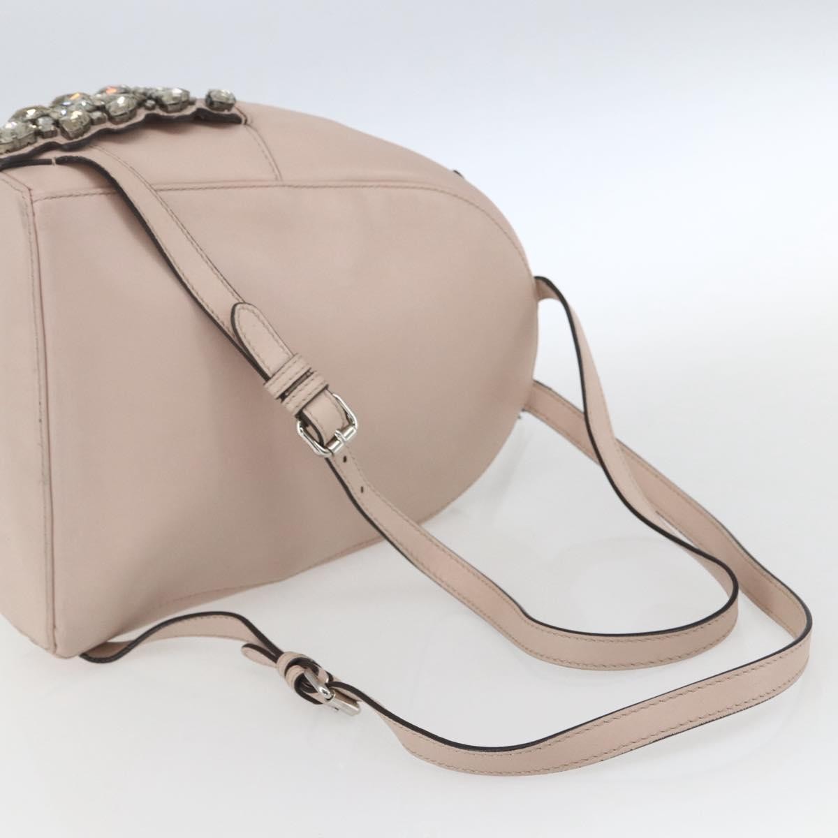 Fendi By The Way Leather Beige Leather Backpack Bag (Pre-Owned)