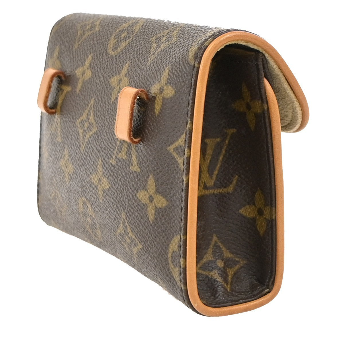 Louis Vuitton Florentine Waist Monogram Canvas Brown Canvas Clutche & Pouche Bag (Pre-Owned)