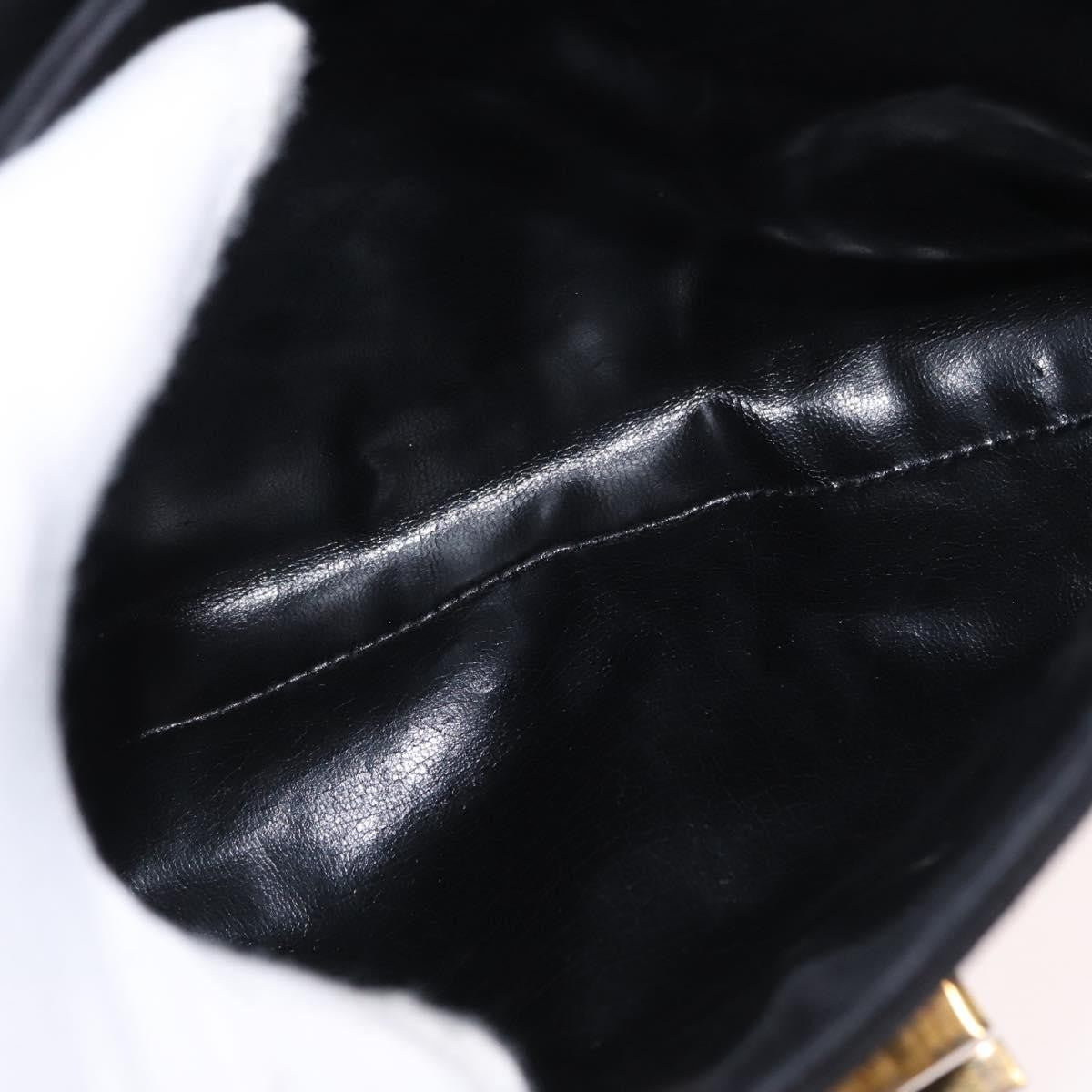 Salvatore Ferragamo Gancini Suede Black Suede Shoulder Bag Bag (Pre-Owned)