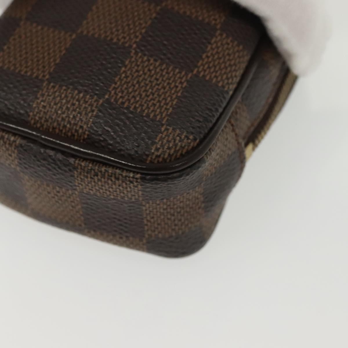 Louis Vuitton Etui Okapi Camera Case Damier Ebene Brown Canvas Clutche & Pouche Bag (Pre-Owned)