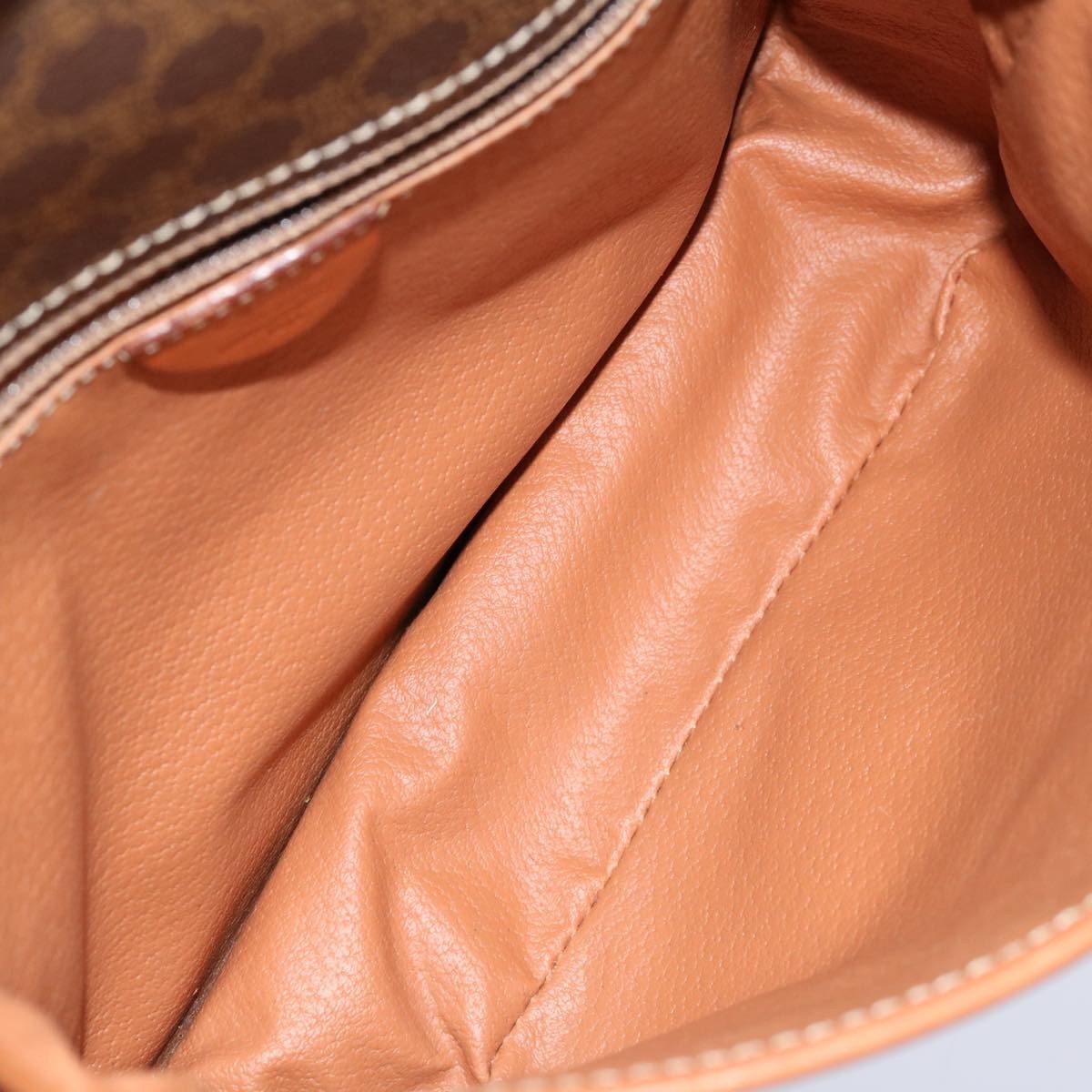 Celine Circle Logo Canvas Brown Pvc Shoulder Bag Bag (Pre-Owned)