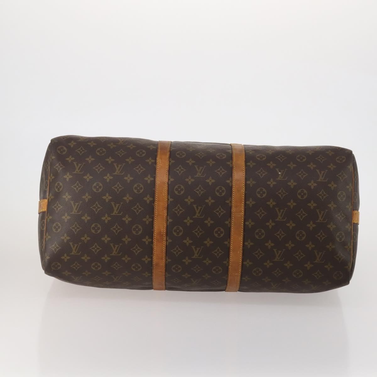 Louis Vuitton Keepall Bandouliere Monogram Canvas Brown Canvas Travel Bag Bag (Pre-Owned)