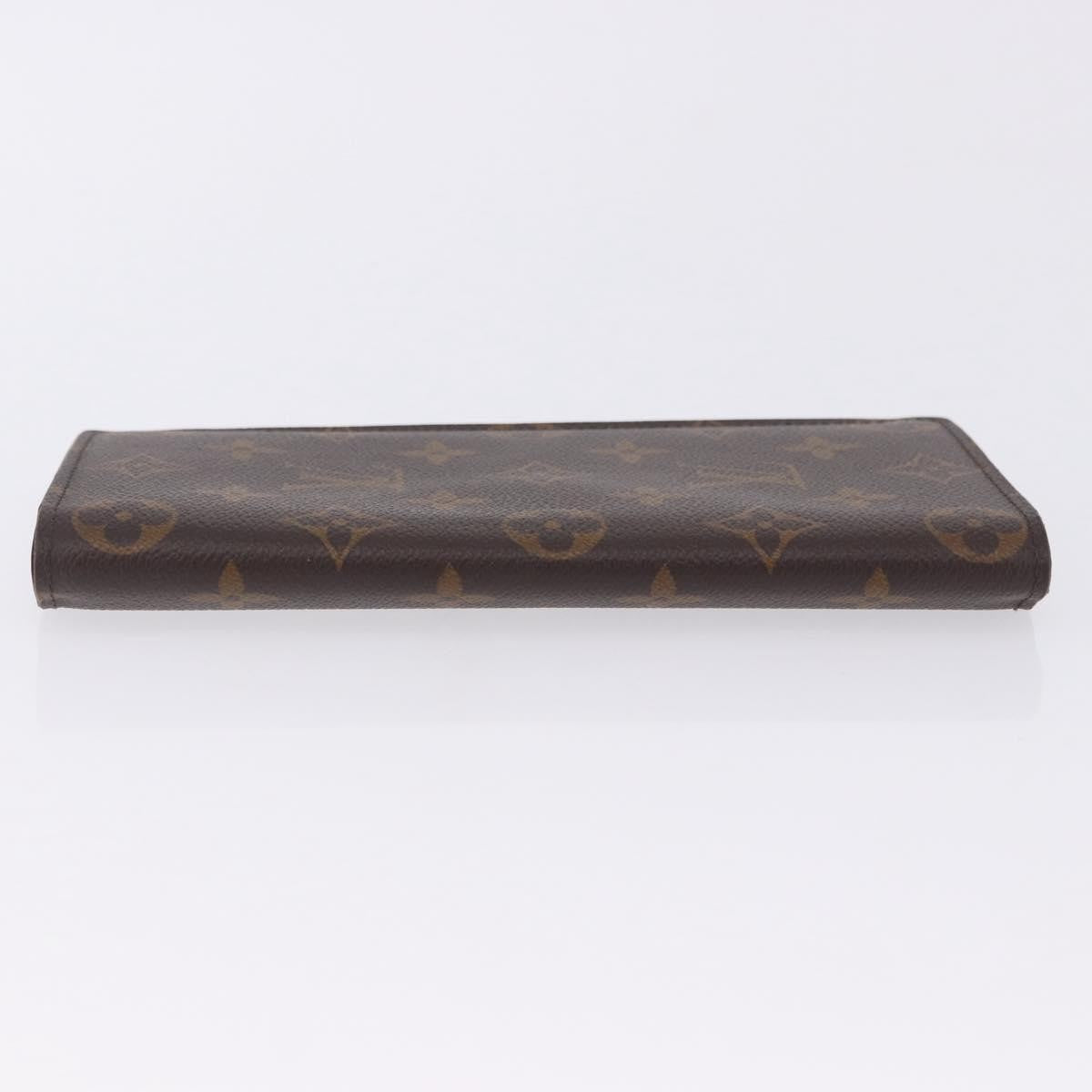 Louis Vuitton Brazza Monogram Canvas Brown Canvas Wallets Accessory (Pre-Owned)