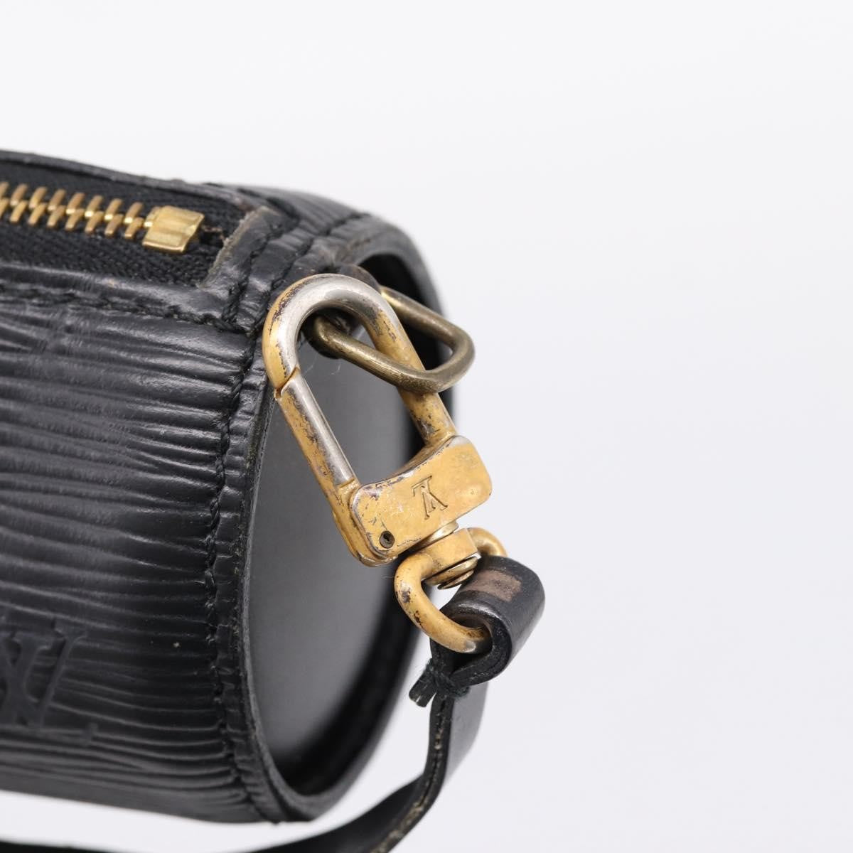 Louis Vuitton Soufflot Pochette Epi Leather Black Leather Clutche & Pouche Bag (Pre-Owned)