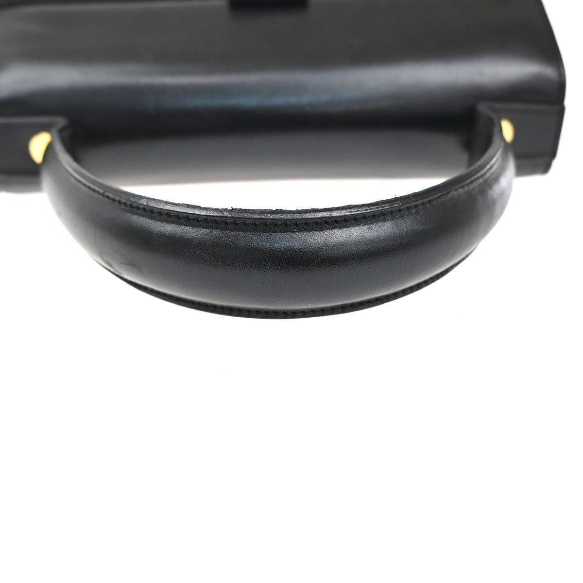 Salvatore Ferragamo Vala Leather Black Leather Handbag (Pre-Owned)