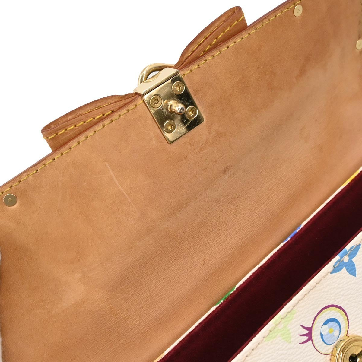 Louis Vuitton Eye Miss You Monogram Multicolor White Canvas Clutche & Pouche Bag (Pre-Owned)