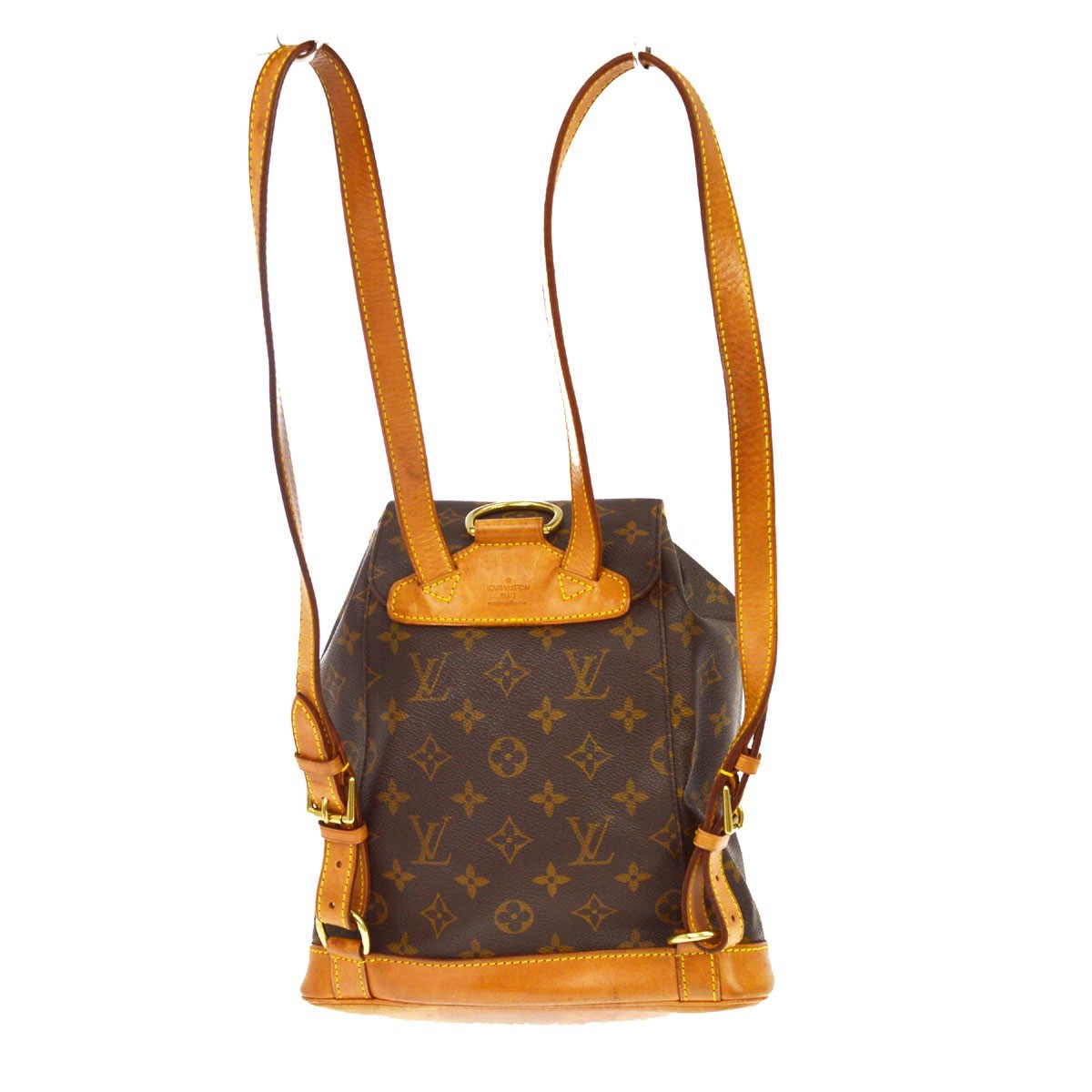 Louis Vuitton Vintage Montsouris Monogram Canvas Brown Canvas Backpack Bag (Pre-Owned)