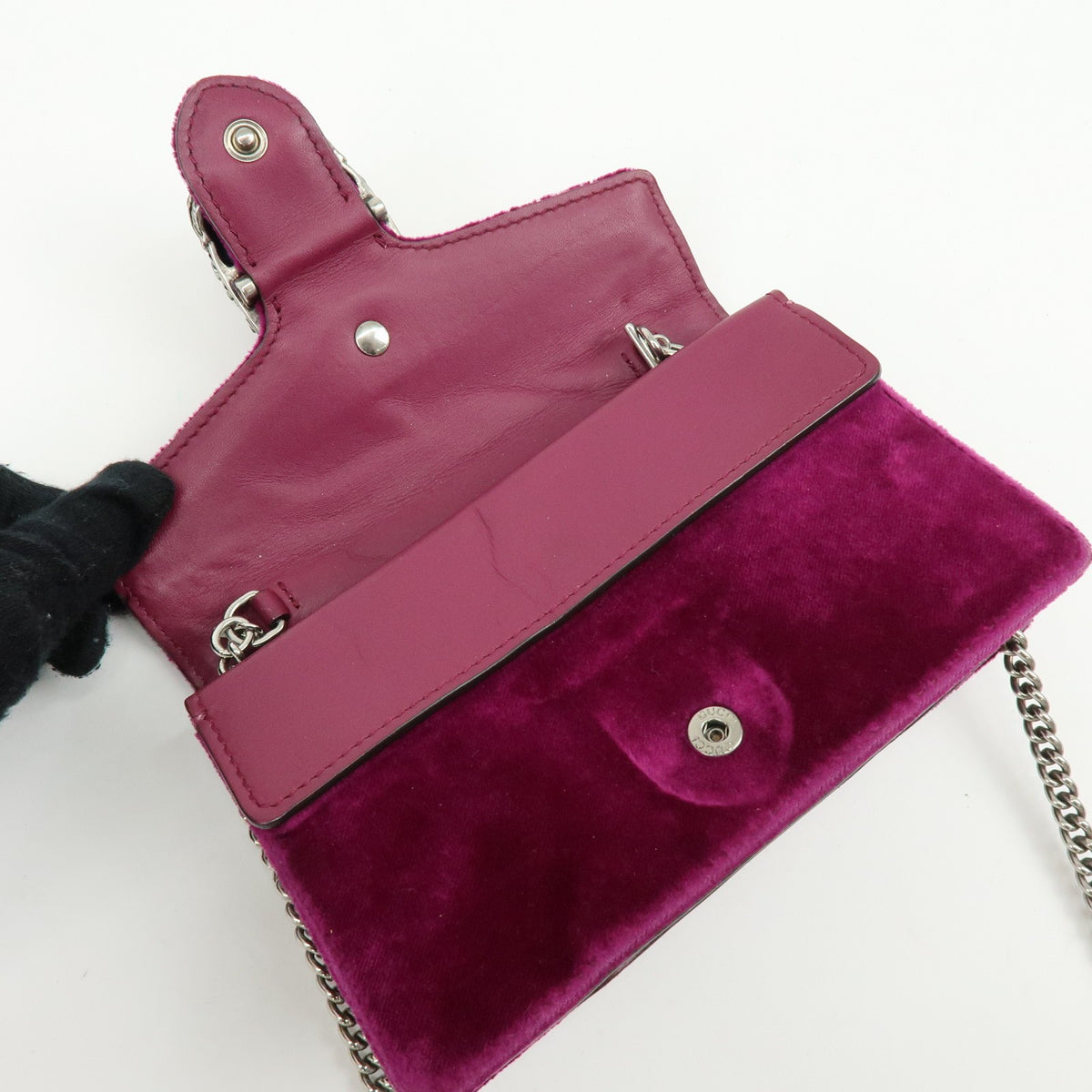 Gucci Dionysus Velvet Purple Velvet Handbag (Pre-Owned)