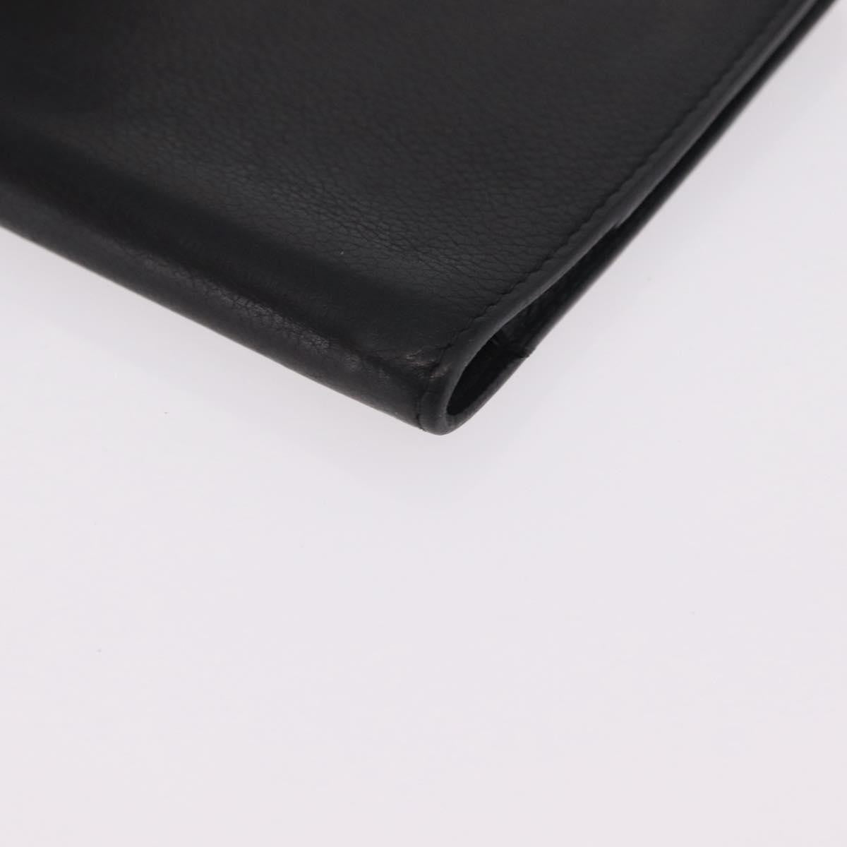 Hermes Vision Agenda Cover Leather Black Leather Briefcase Bag (Pre-Owned)