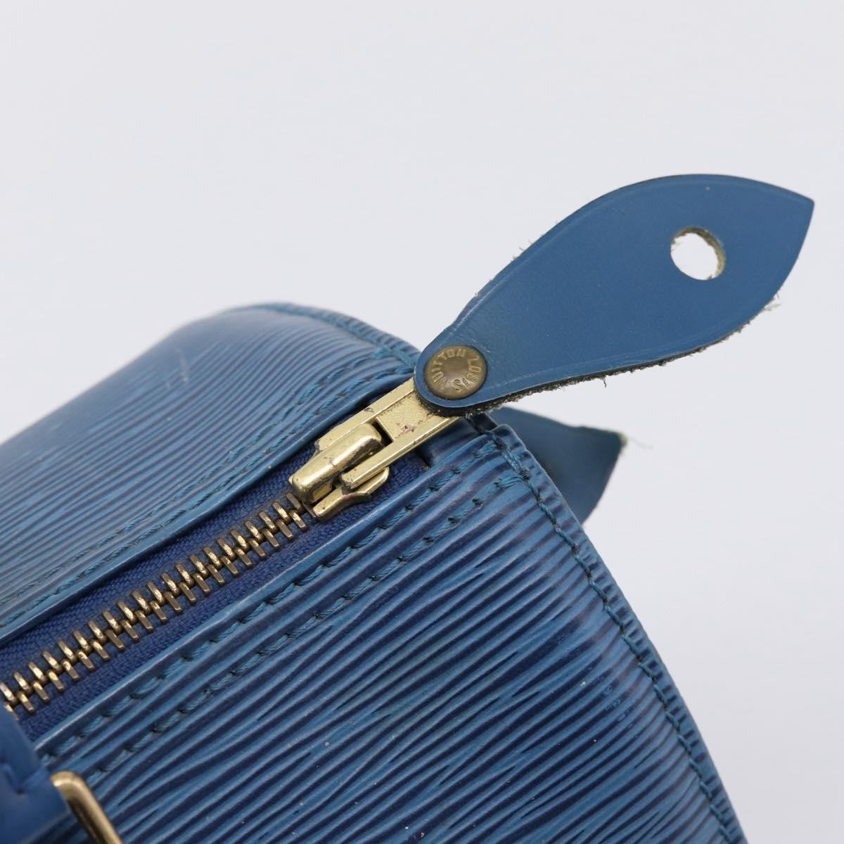 Louis Vuitton Speedy Epi Leather Blue Leather Handbag (Pre-Owned)