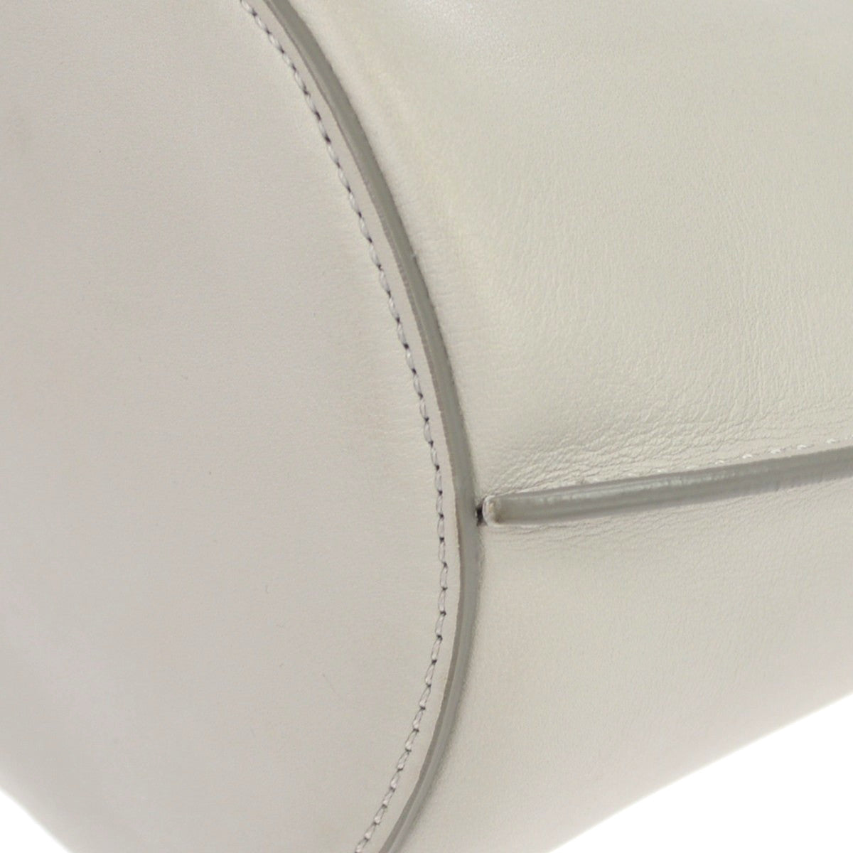 Celine Big Bag Bucket Leather Gray Leather Handbag (Pre-Owned)