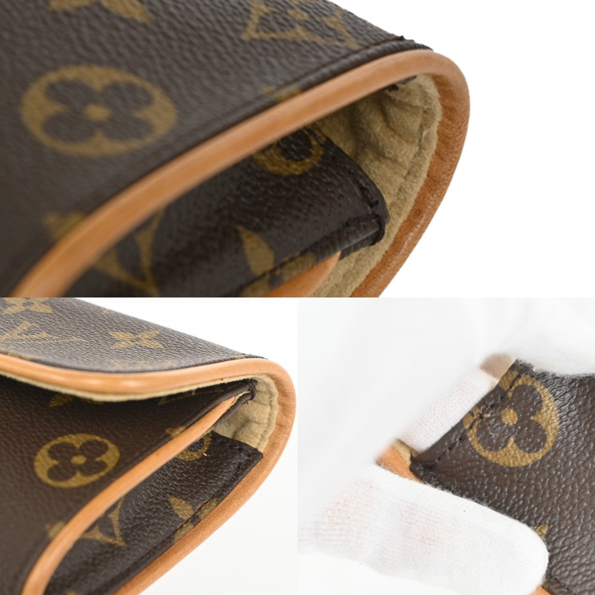 Louis Vuitton Twin Monogram Canvas Brown Canvas Clutche & Pouche Bag (Pre-Owned)