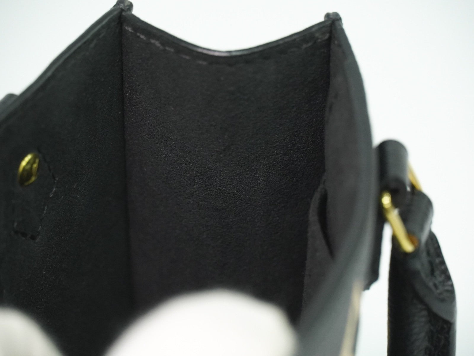 Louis Vuitton Petit Sac Plat Bicolor Monogram Empreinte Giant Black Leather Handbag (Pre-Owned)