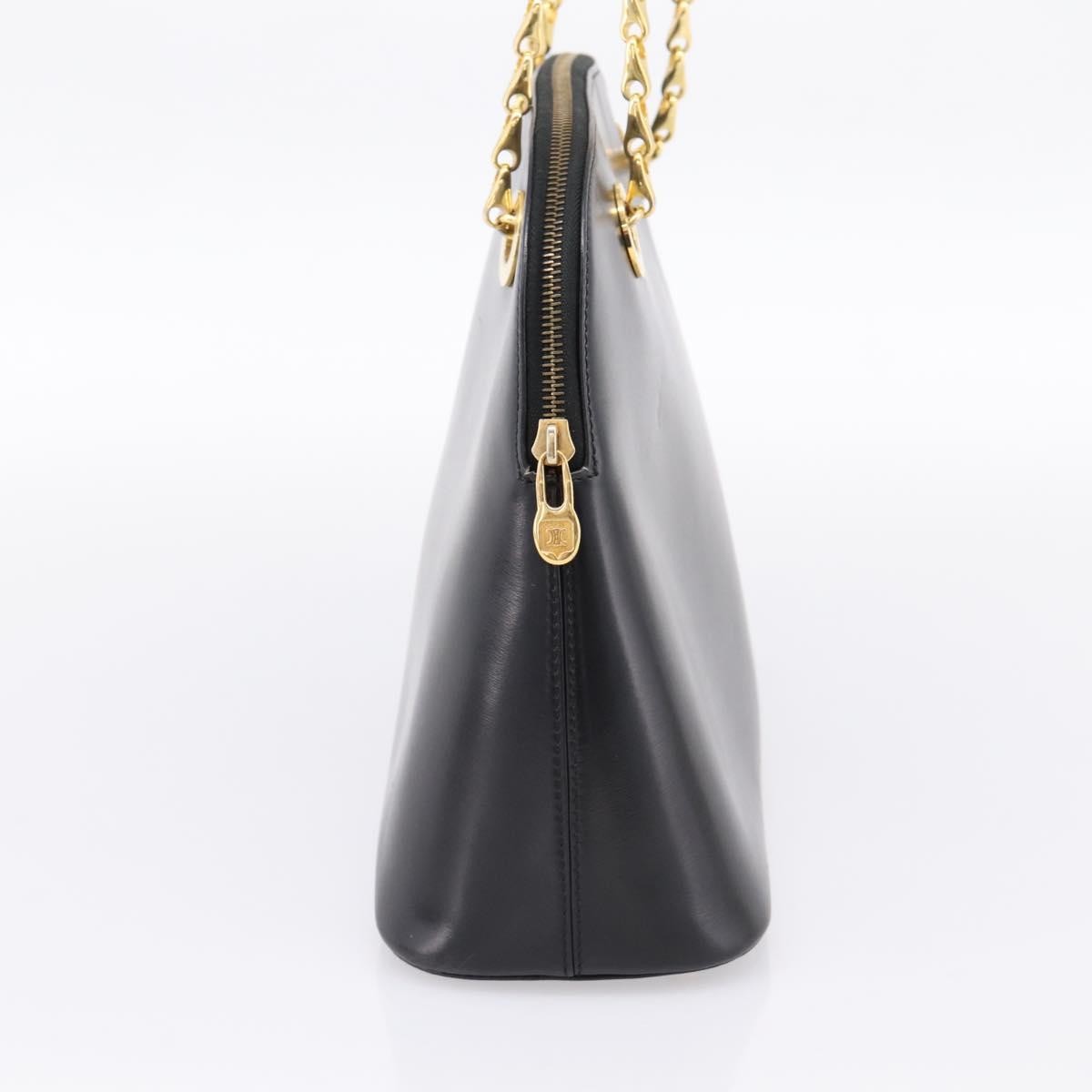Celine Shoulder Leather Black Leather Shoulder Bag Bag (Pre-Owned)