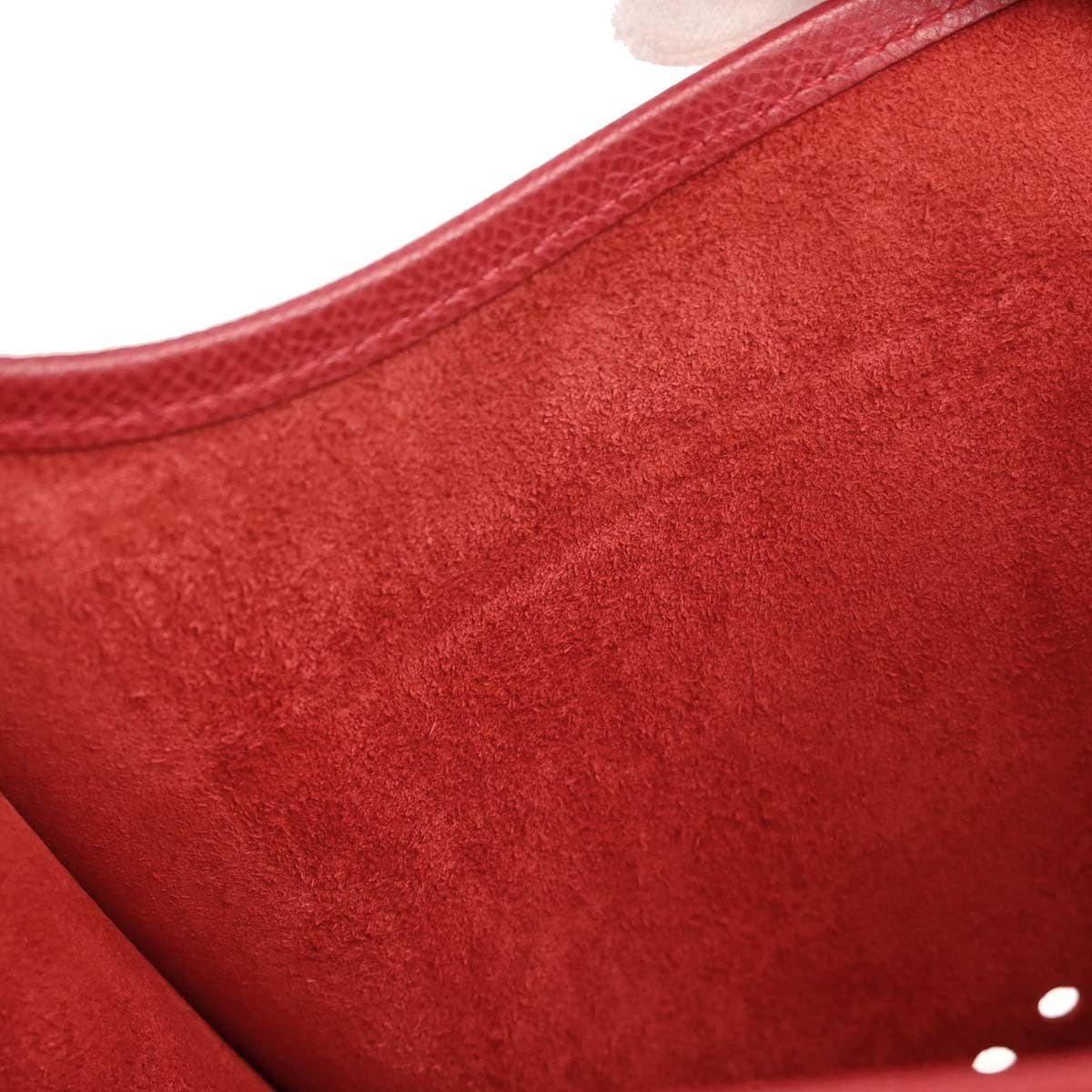 Hermes Evelyne Bag Gen I Epsom Red Leather Handbag (Pre-Owned)