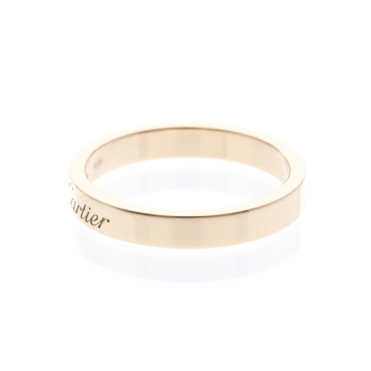 Cartier C De Cartier Wedding Band Platinum With Diamond Gold Pink_Gold Ring Jewelry (Pre-Owned)