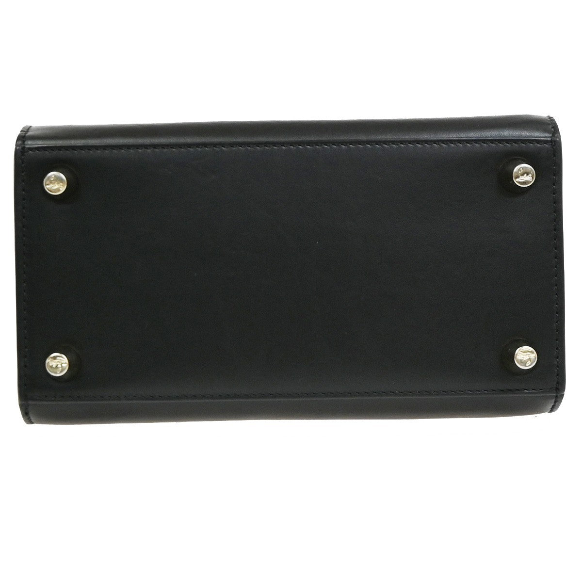 Christian Louboutin Paloma Tote Leather Black Patent_Leather Handbag (Pre-Owned)
