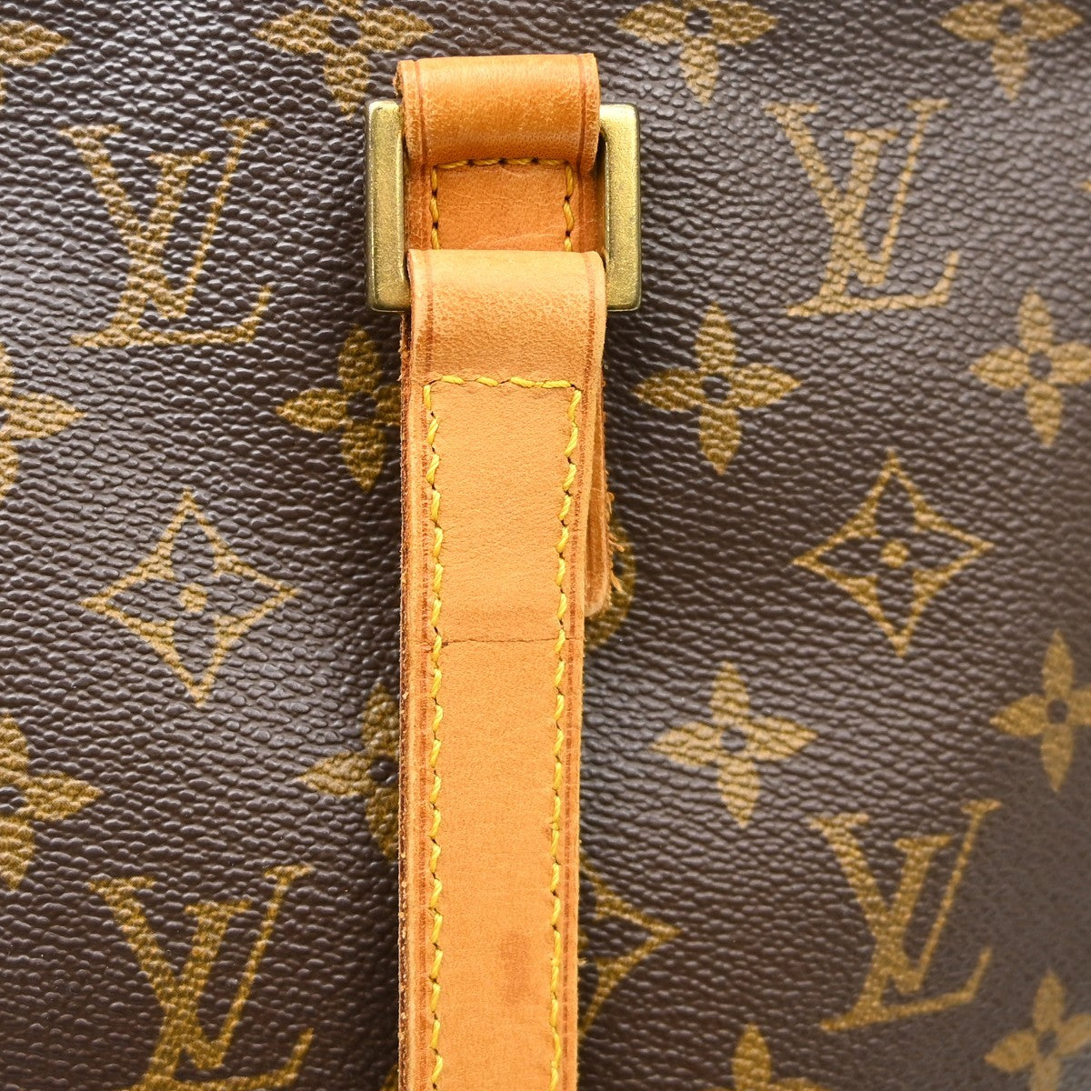 Louis Vuitton Cabas Mezzo Monogram Canvas Brown Canvas Tote Bag Bag (Pre-Owned)
