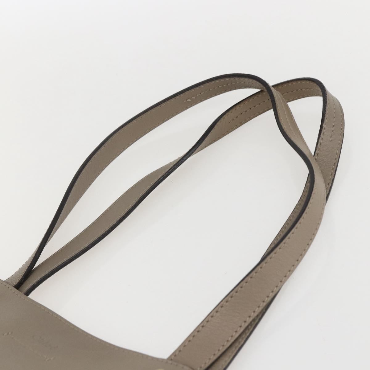 Chloe Milo Shopping Leather Beige Leather Tote Bag Bag (Pre-Owned)