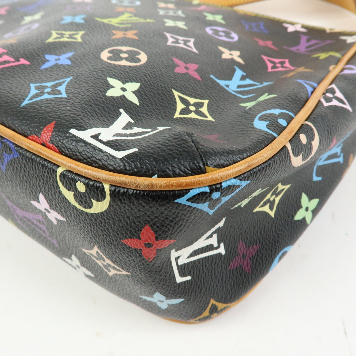 Louis Vuitton Lodge Monogram Multicolor Black Canvas Handbag (Pre-Owned)