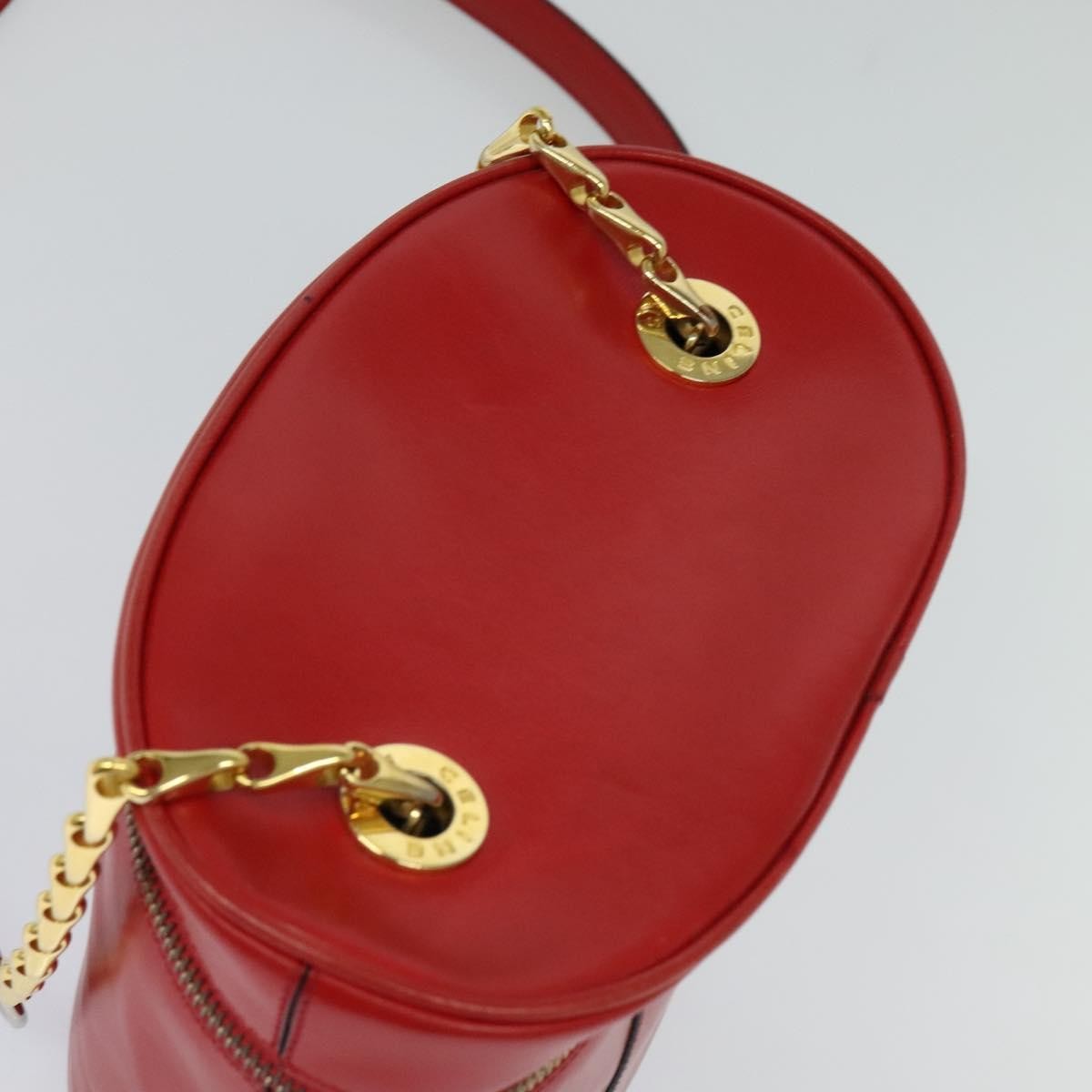 Celine Vanity Leather Red Leather Shoulder Bag Bag (Pre-Owned)