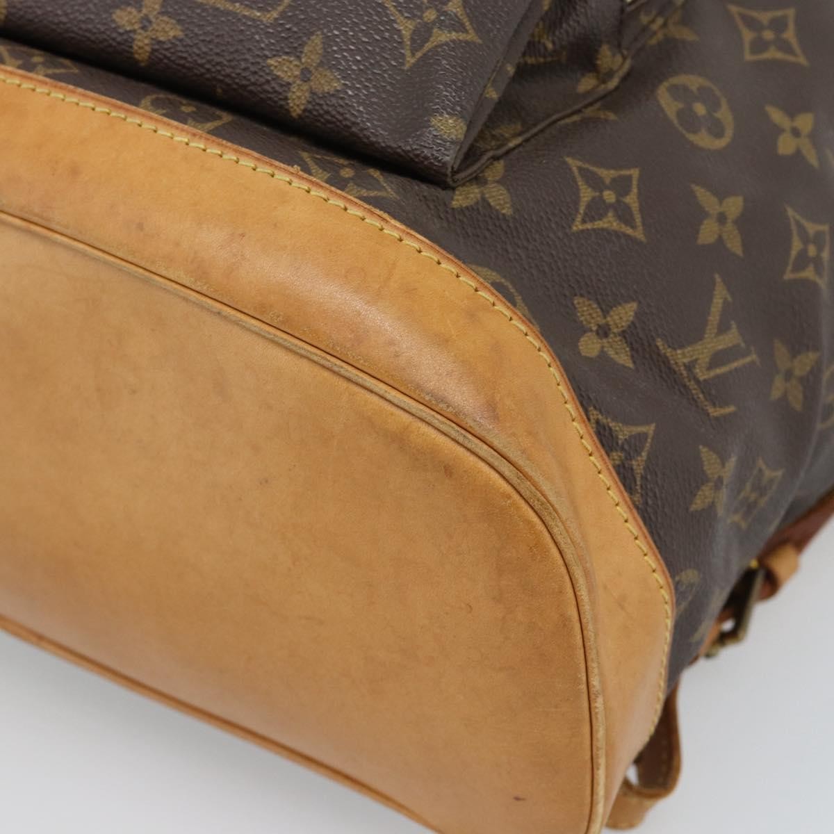 Louis Vuitton Vintage Montsouris Monogram Canvas Brown Canvas Backpack Bag (Pre-Owned)