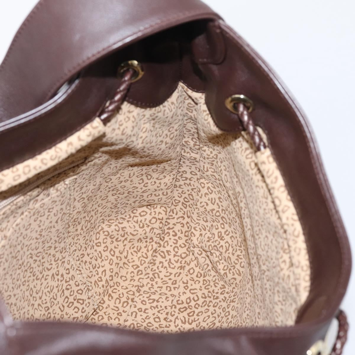 Cartier Panthère Shoulder Leather Brown Leather Shoulder Bag Bag (Pre-Owned)