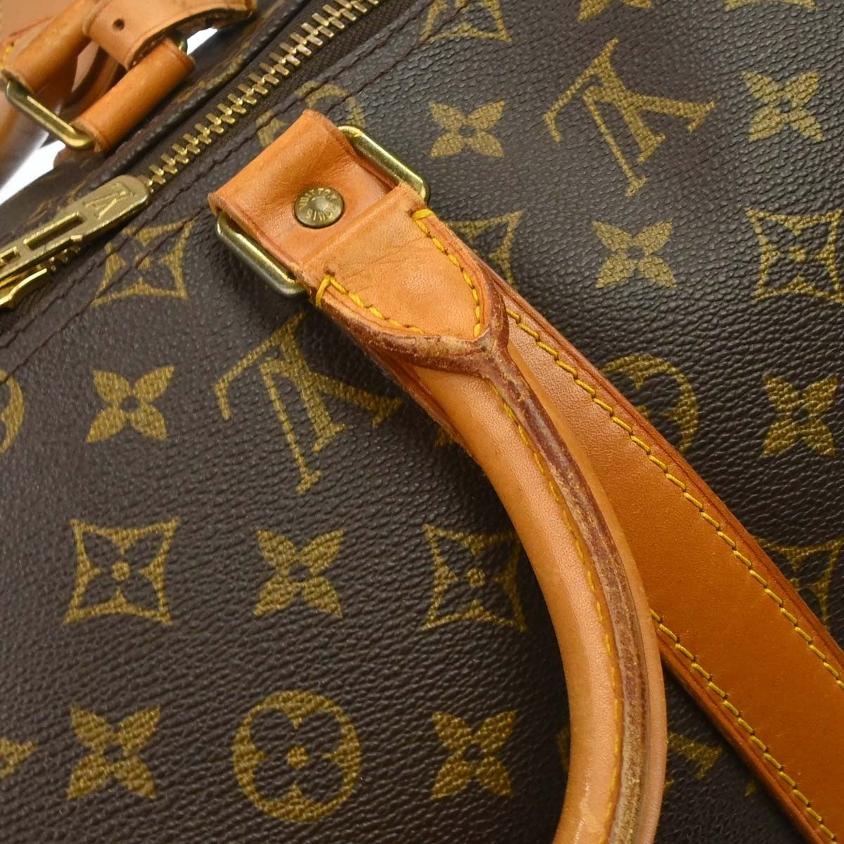 Louis Vuitton Keepall Monogram Canvas Brown Canvas Travel Bag Bag (Pre-Owned)