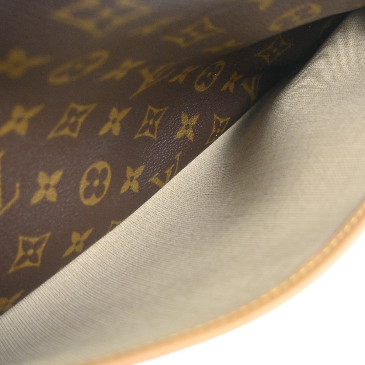 Louis Vuitton Deauville Monogram Canvas Brown Canvas Handbag (Pre-Owned)