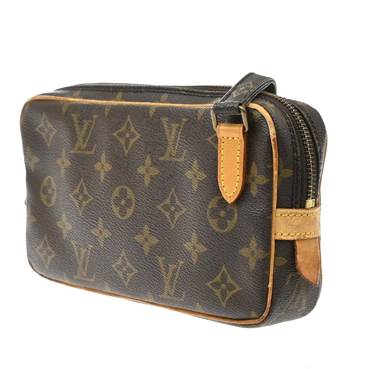 Louis Vuitton Pochette Marly Bandouliere Monogram Canvas Brown Canvas Shoulder Bag Bag (Pre-Owned)